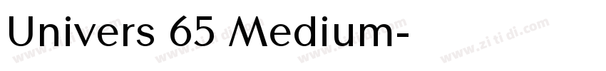 Univers 65 Medium字体转换